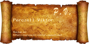 Perczell Viktor névjegykártya
